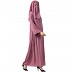 Arabian abaya with naqaab set- Puce Pink Arabian abaya with naqaab set- Puce Pink